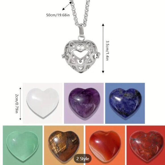✨NEW✨ Heart Shaped Cage Locket Necklace - Varioius - Picture 4 of 7